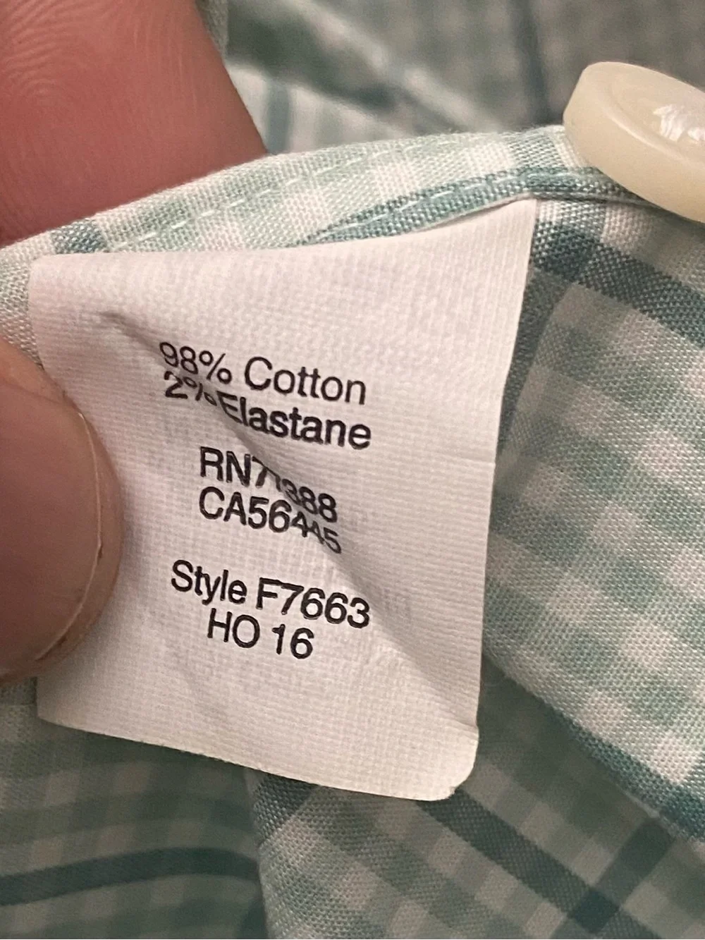 J. Crew Light Mint Green Plaid Button-Up Dress Shirt